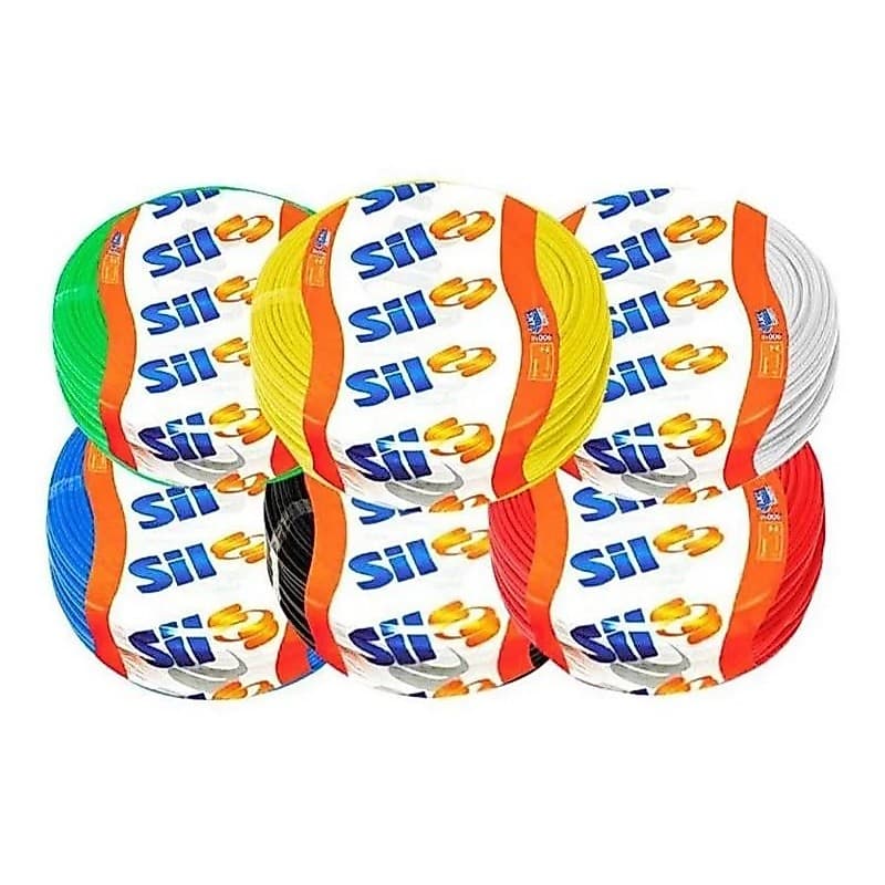 Cabo Flexível 1.5mm Rolo 100MT 750V Sil - Varias Cores