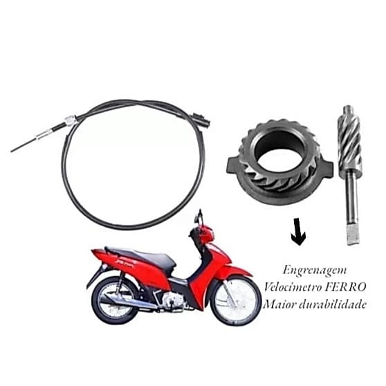 Cabo + Engrenagem Velocímetro Biz125 2006 Até 2015