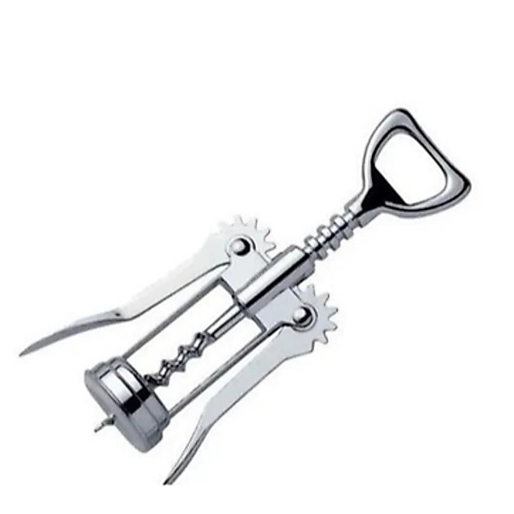 Abridor de Garrafas e Saca-Rolhas Resistente em Aço Inox