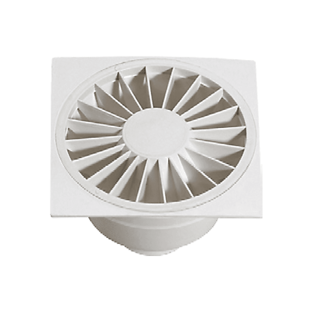 Ralo Pop Redondo Branco Grelha Quadrada - LUCONI