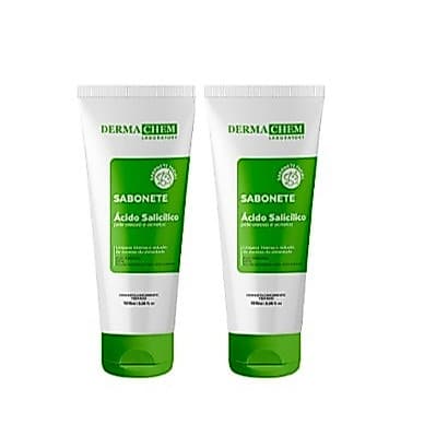Kit Com 2 Dermachem Sabonete P/ Pele Oleosa Acido Salicilico