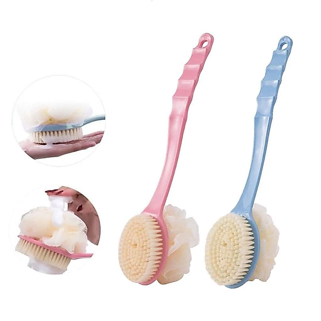 Escova De Banho Para Esfregar As Costas E Esfregar com Bucha Massageadora