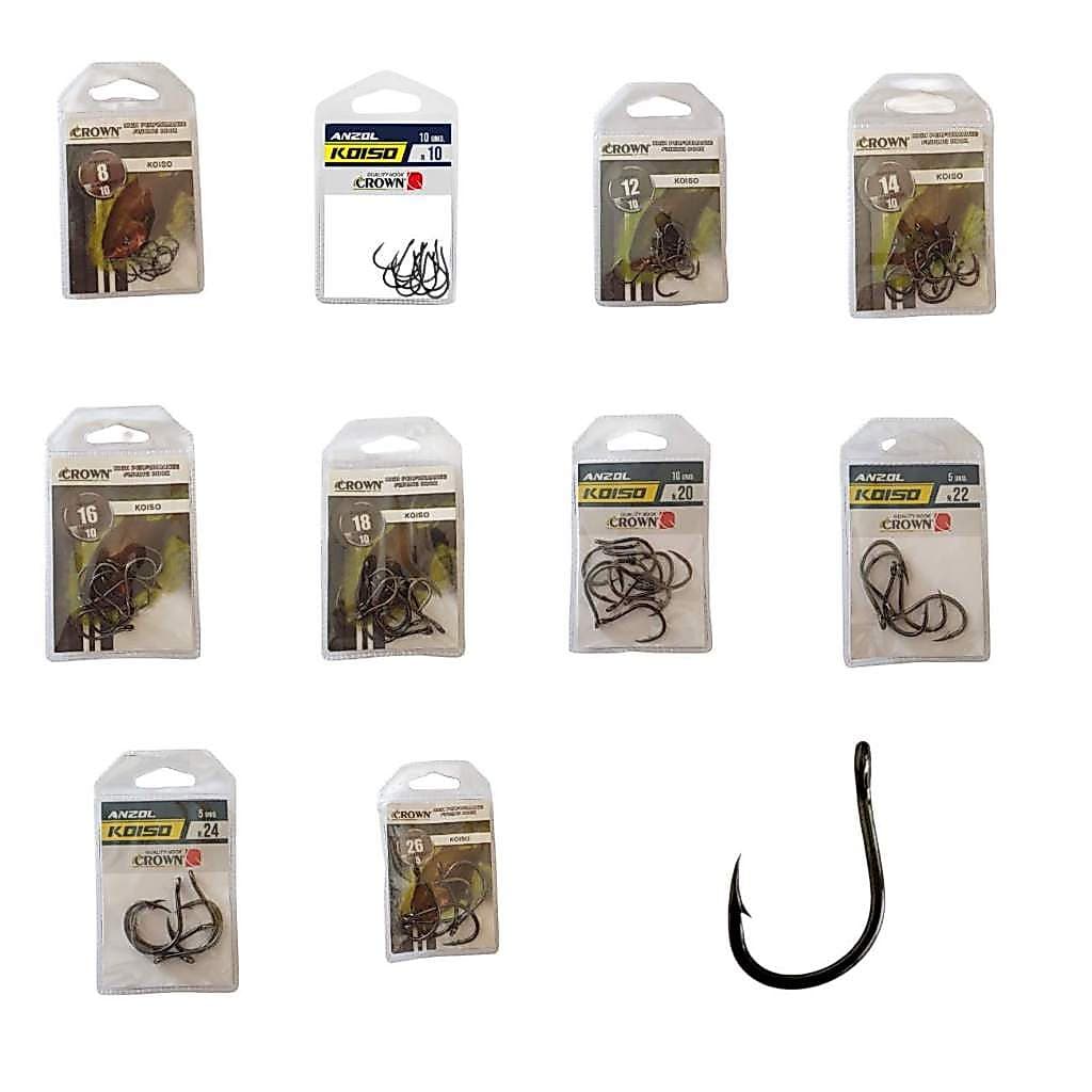 Anzol de Pesca Crown Koiso Super Reforçado Pacu Tamba Vários Tamanhos