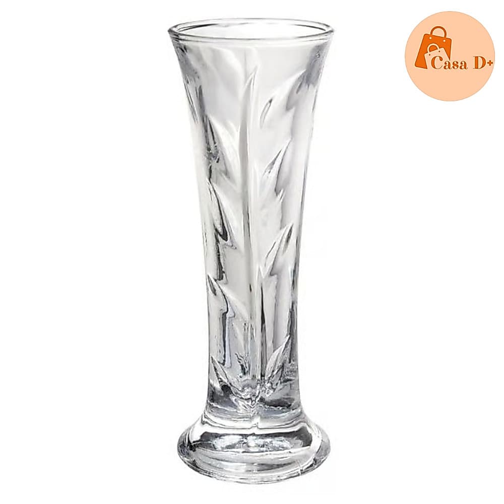 Vaso de Vidro Decorativo Wolff 15 cm - Decoração Casamento Festa Sala Flores Elegante Luxo