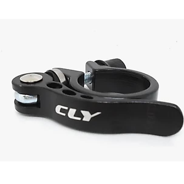 Abraçadeira De Selim Com Blocagem Cly Aluminio 31.8mm Preta.