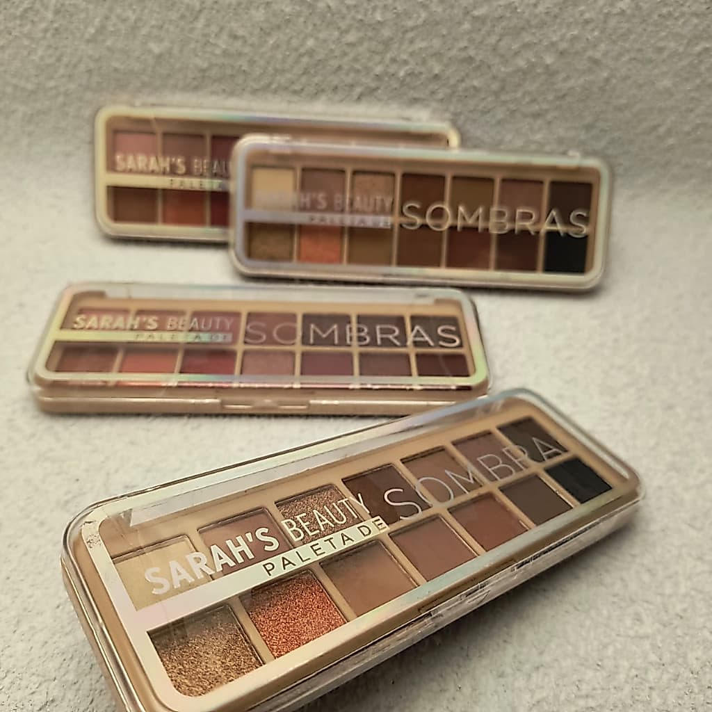 💋 Paleta de Sombras Sarah’s Beauty 14 Cores – Alta Pigmentação, Longa Duração e Textura Aveludada