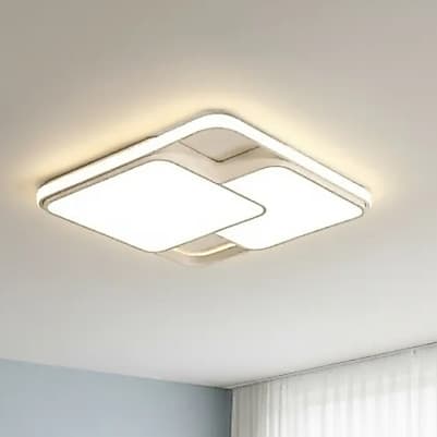 Luminária de sobrepor LED Lustre de teto Quadrado moderno plaflon 3 temperaturas BIVOLT