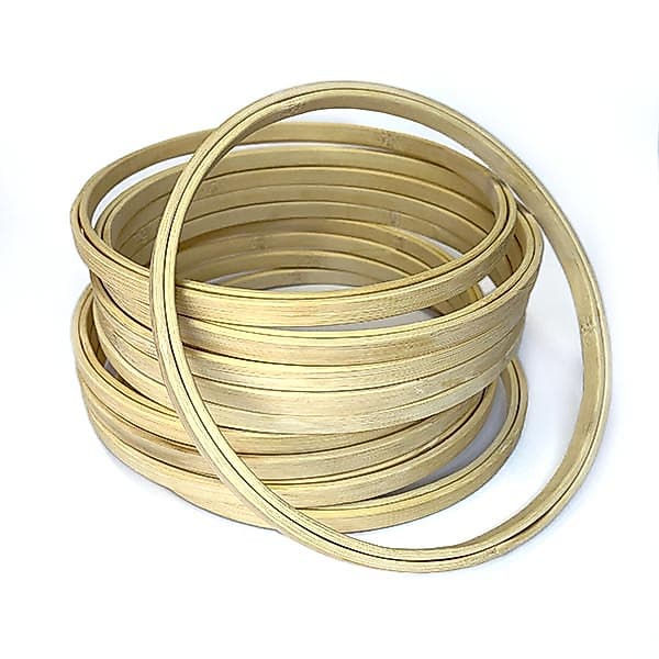 Bastidor Bamboo Sem Tarracha Escolha o Tamanho Material Para Bordado Artesanato Macramê Crochê Berço