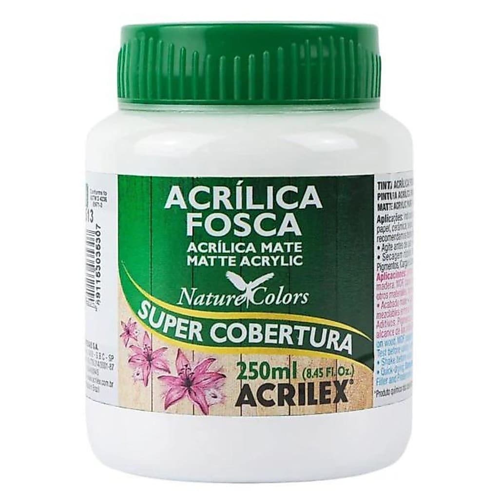 Tinta Acrílica Fosca 250ml 519 - Branco