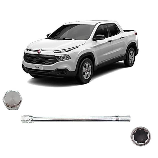 Chave Parafuso Estepe Fiat Toro 2016 a 2018 Haste Chave Roda Ferramenta Original