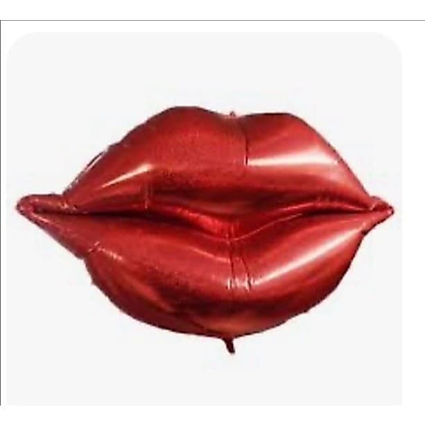 Balão Metalizado Boca Beijo Vermelho 30" – Decoração REF:1580-CUN