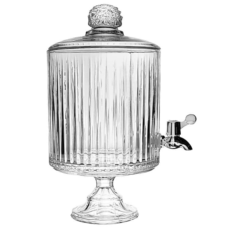 Suqueira de Vidro com Torneira ABS Premium Lapidado Mesa Posta 4,5L