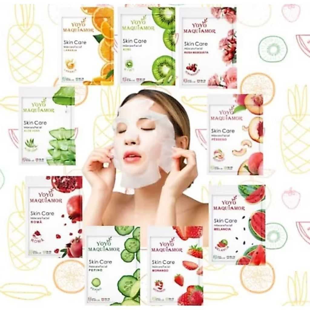 KIT COM3, KIT COM6, KIT COM 8 Mascaras Faciais Frutinhas