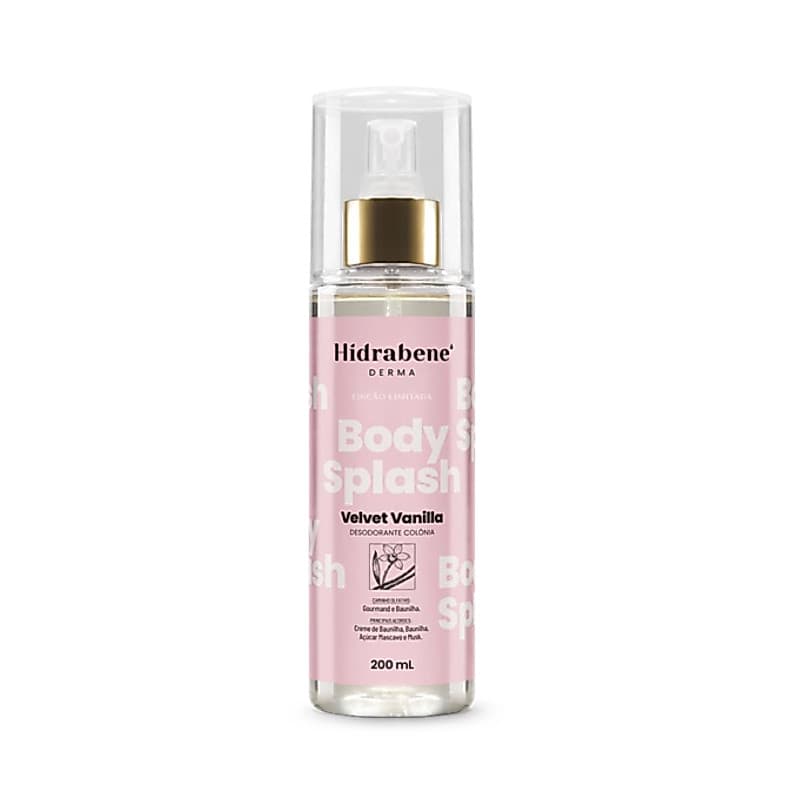 Body Splash Velvet Vanilla Desodorante Hidrabene 200ml