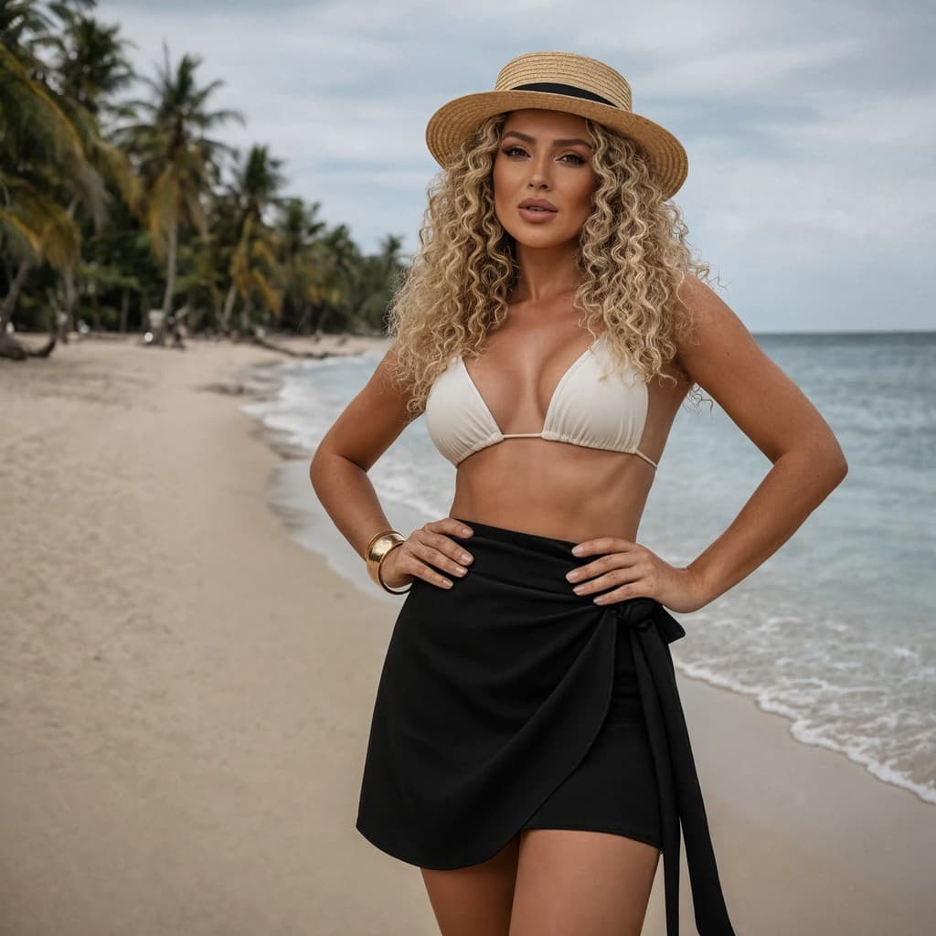Saída De Praia Feminino Saia Envelope  Elegante Verão Leve Com Secagem Rápida Canga Envio Imediato