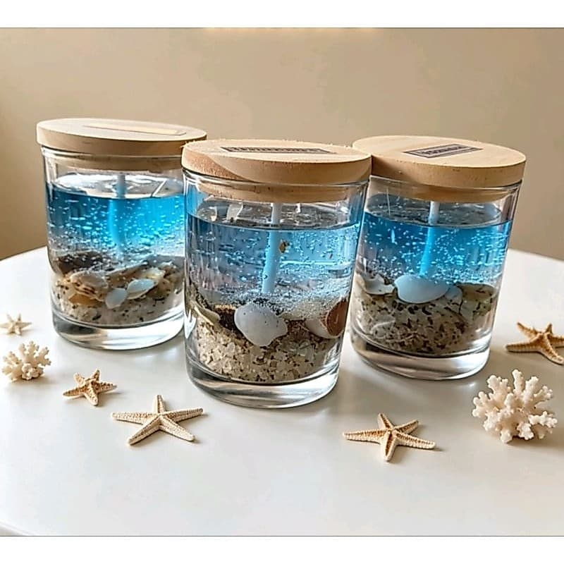 vela fundo do Mar | Aromática | Presente | Lembrancinha | Artesanal | Relaxante | Decorativa