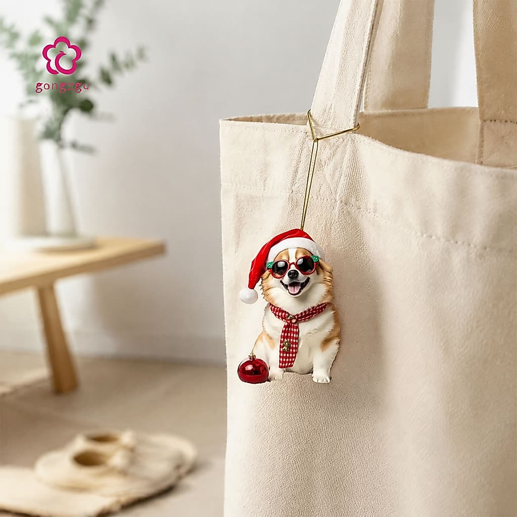 [gongzgu] Chaveiro De Cachorrinho Fofo Para Mochilas , Placa De Acrílico De Alta Qualidade , Decorativo De Animal Mulher