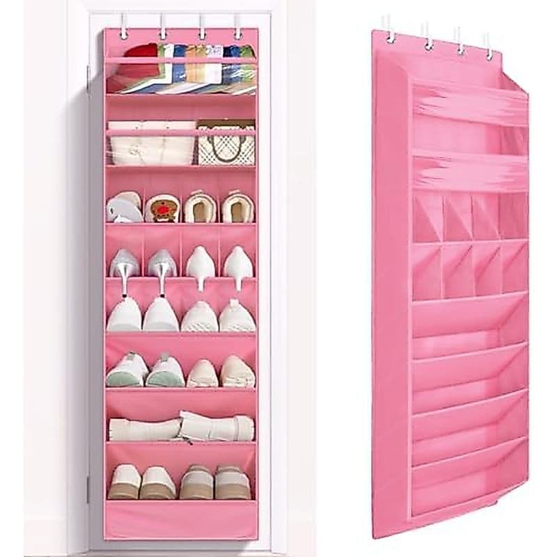 Centec 1 Pacote Organizadores De Sapatos Sobre A Porta , Pendurados Com-De Bolso Grande Sapateira Suspensa Para Armário