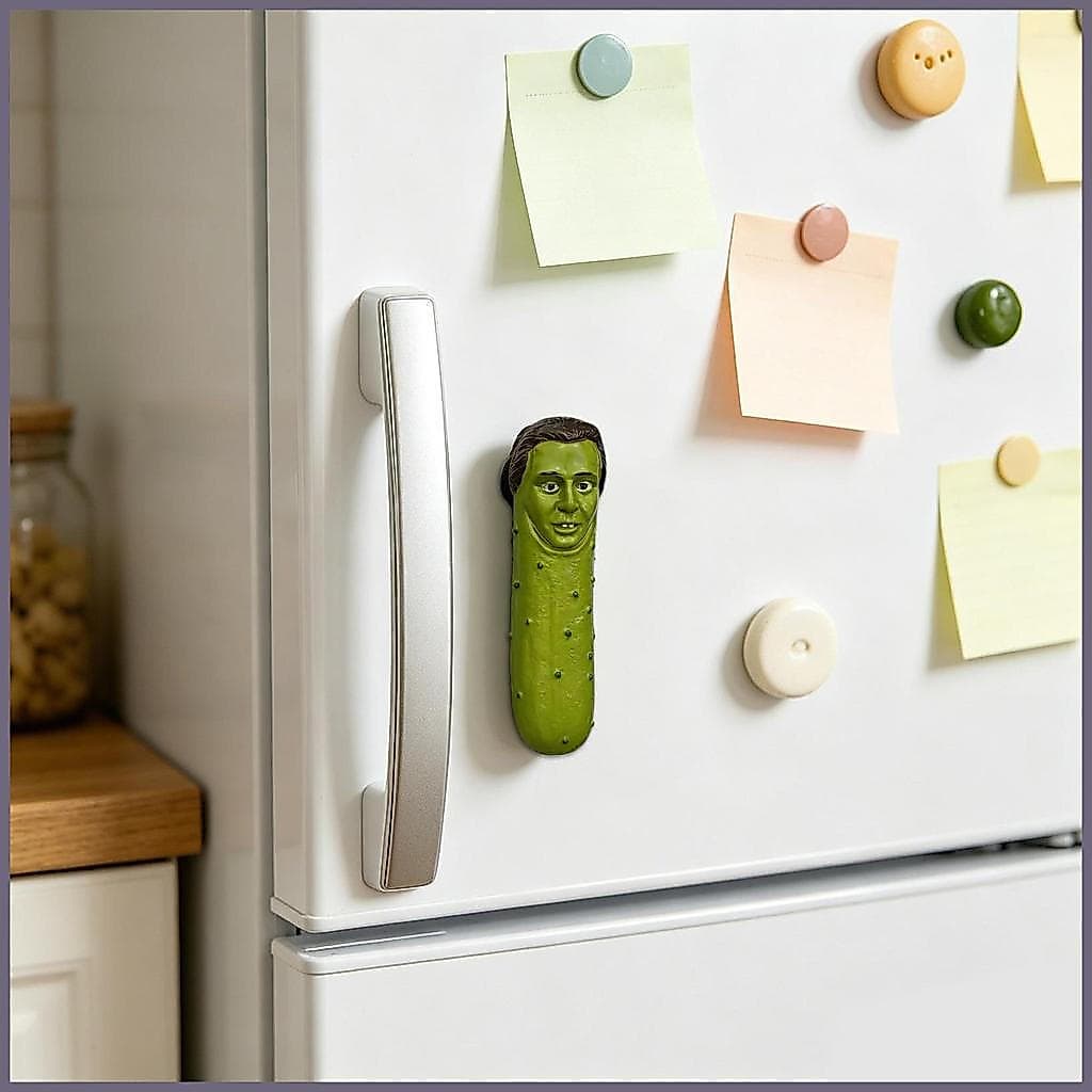 Ímãs De Geladeira Fofos , Forma De Homem De Pepino , Adesivo Magnético De Resina Engraçado , Para Casa , Cozinha , Fitho