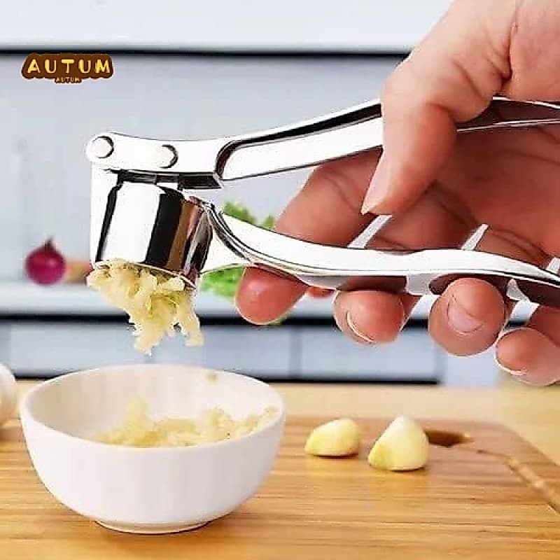 Prensa De Alho Em Aço Inoxidável-Triturador De Gengibre Portátil Para Cozinhar Casa