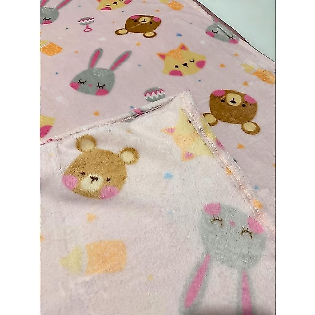 Manta Cobertor Bebe Etruria Menina Zoe Rosa Nao alergico Petit Maternidade Com Caixa