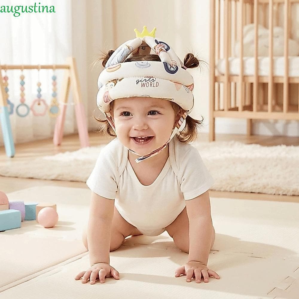 Capacete De Segurança Para Bebês AUGUSTINA , Anticolisão De Malha Respirável Macia , Boné Infantil Confortável