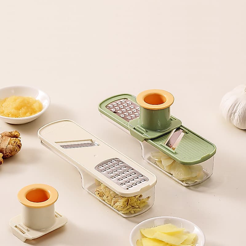 Três Em Um Mini Multifuncional Doméstico Moedor De Gengibre E Alho Fatiador De Desfiado Fatiado Artefato De Pasta