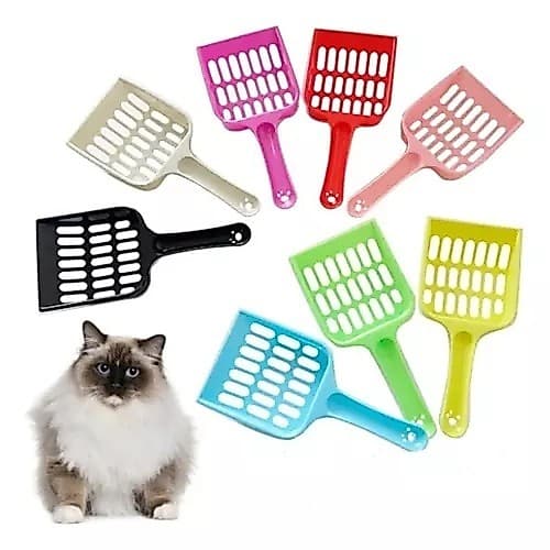 Pá Higiênica Pazinha Coletora Caixa Areia Banheiro Gatos Pet 23CM