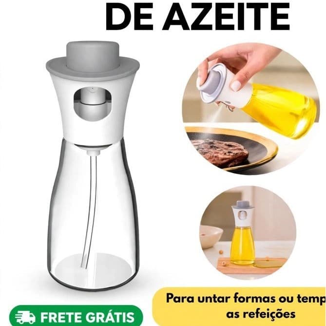 Borrifador De Vidro 180 Ml Azeite De Cozinha Galheteiro