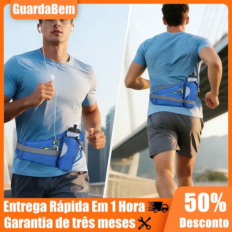 Pochete Esportiva Corrida Telefone Móvel Com Porta Garrafas De Água Para Caminhadas Ciclismo