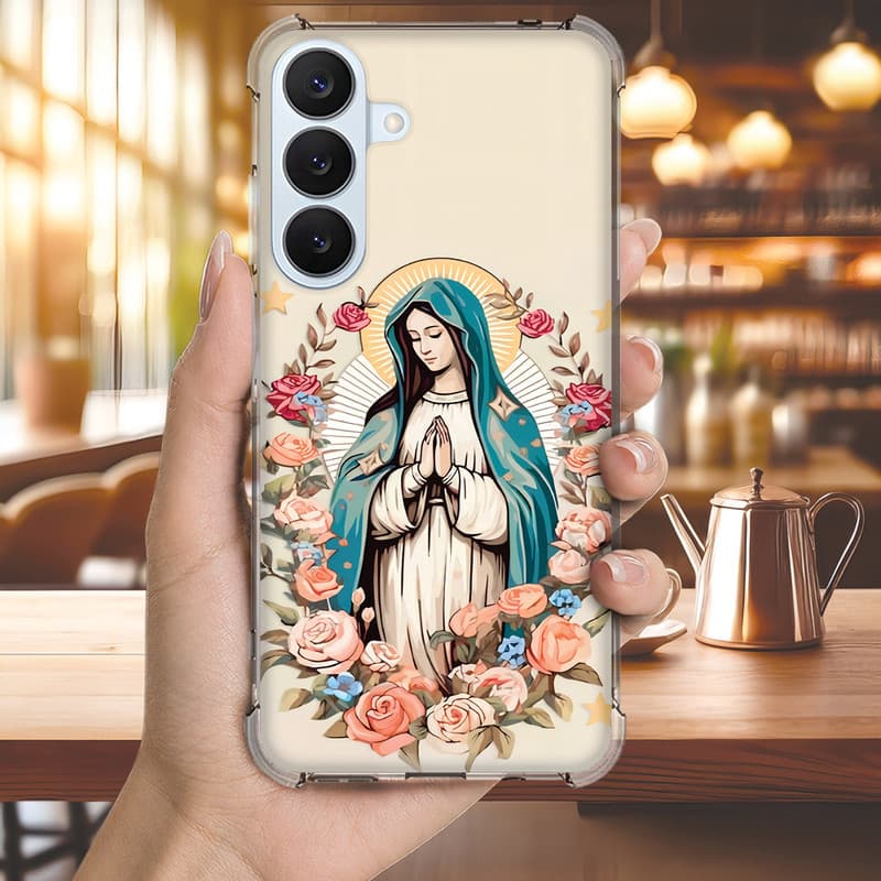 Capa Capinha GALAXY A36 A35 A34 A33 A32 A31 A30 A25 A24 A23 Anti-impacto Personalizada fé NOSSA SENHORA 3414