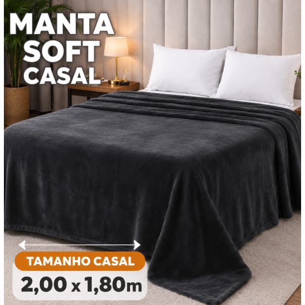 Cobertor Manta Macia Casal Coberta Microfibra Mantinha Soft Cobertor Antialérgico Premium