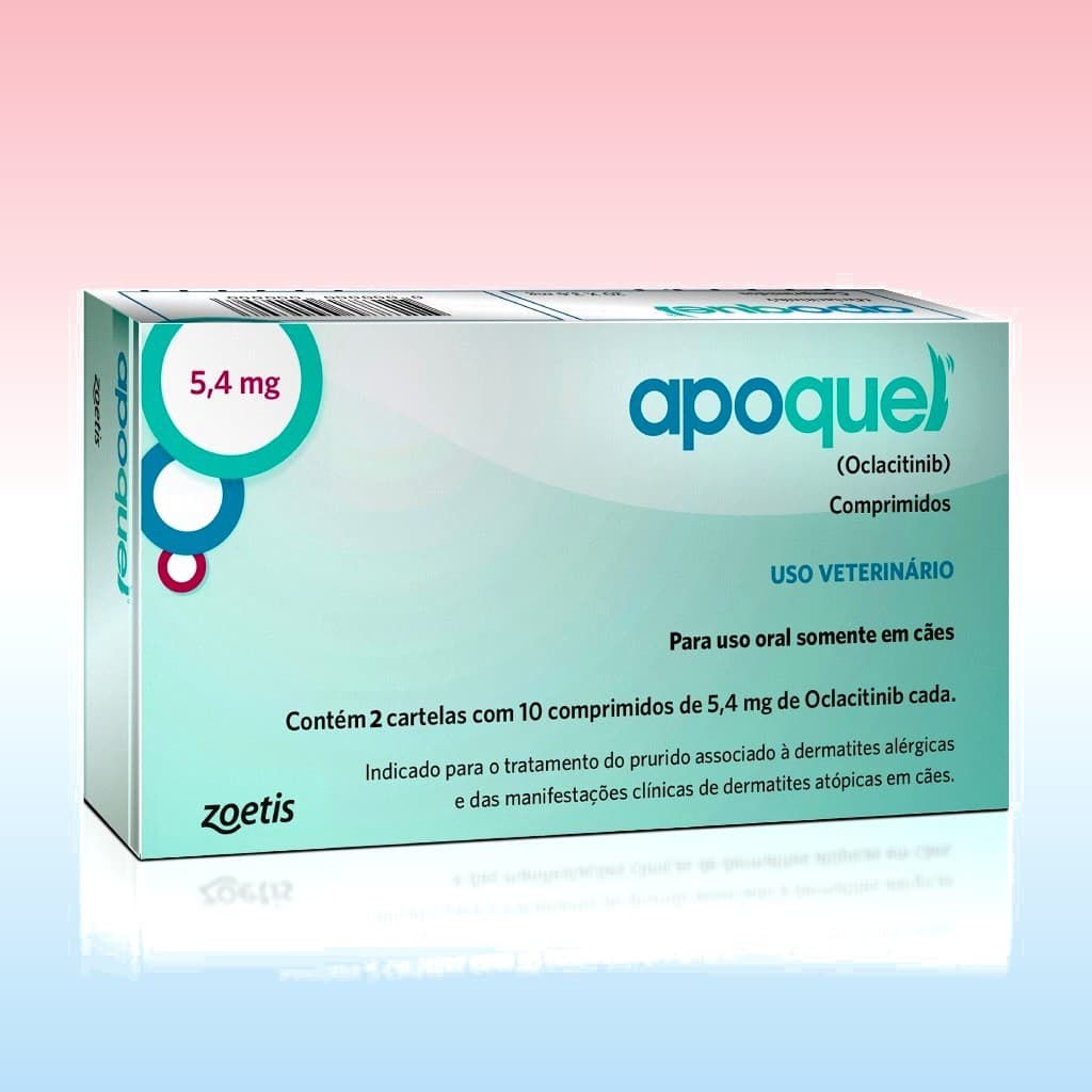 Apoquel 5,4mg 20 Comprimidos Dermatológico para Cães Zoetis