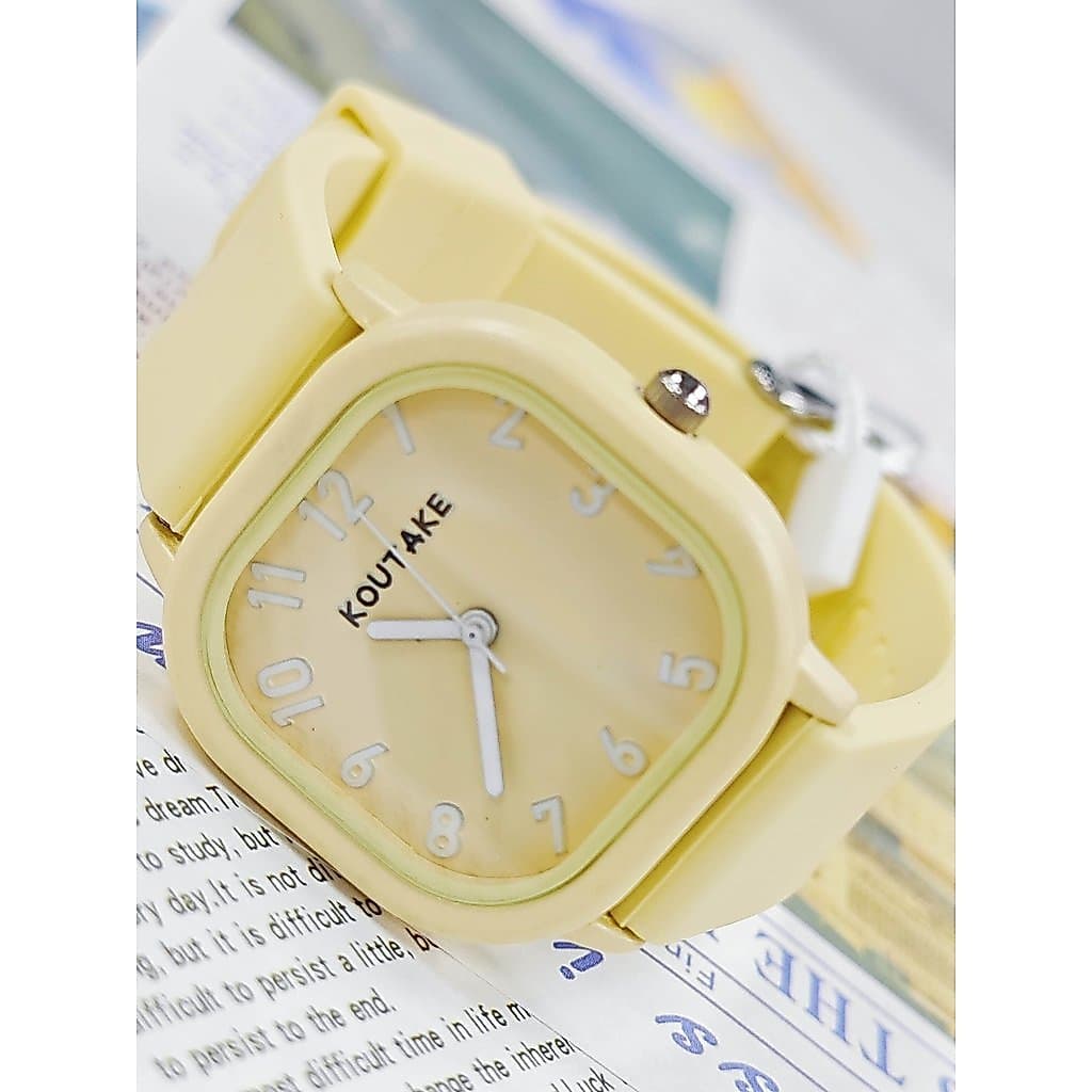 relogio feminino pequeno relogio feminino T na moda dopamina bonito quadrado geléia relógio feminino estudante de alto v
