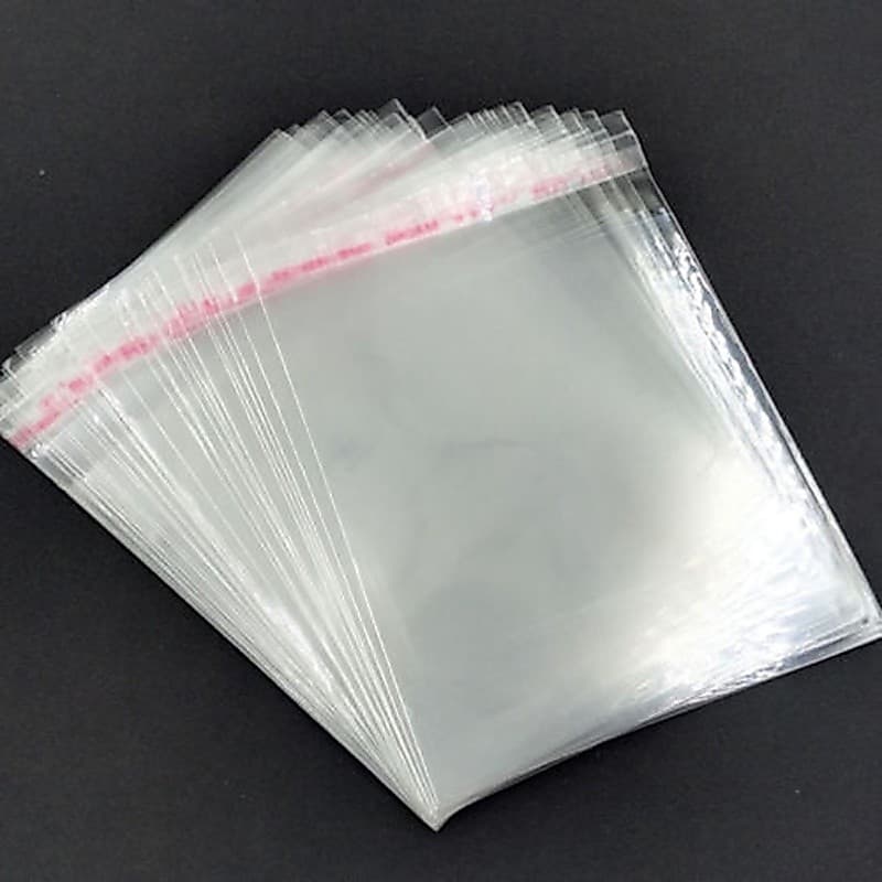 Cerca De 100 Peças Sacos Plásticos Opp Transparentes Autoadesivos , Joias , Brincos , Bolsa De Embalagem