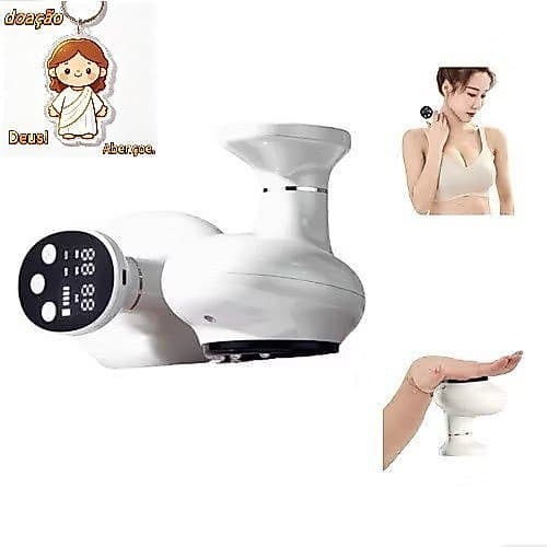 Máquina de cupping eletrônica inteligente, massagem, 6 velocidades, 6 temperaturas, luz vermelha, terapia de vácuo