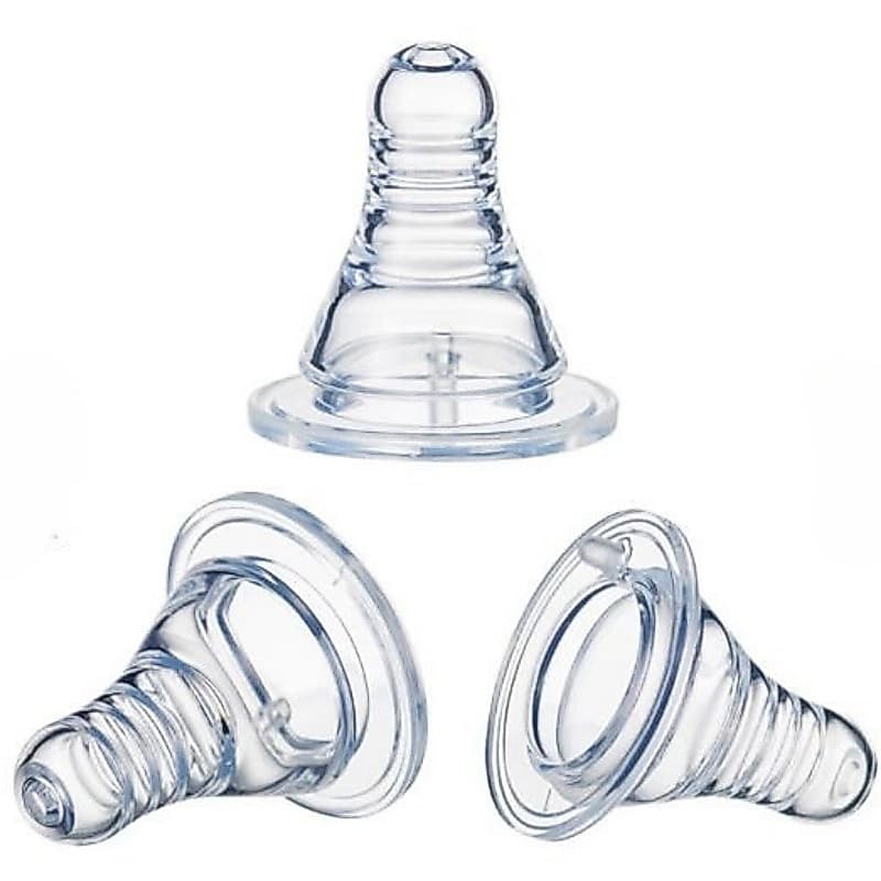 2 Unidades De Tetinas Para Bebês De 0 A 6 Meses-Fluxo SUPER Rápido Com Bico Padrão Silm De 3.7 Mm
