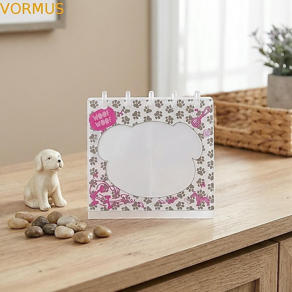 Porta-Retratos De Mesa VORMUS , Suporte Transparente Para Cartão Fotográfico Flip Up Cães E Gatos , Álbum De Fotos Multi