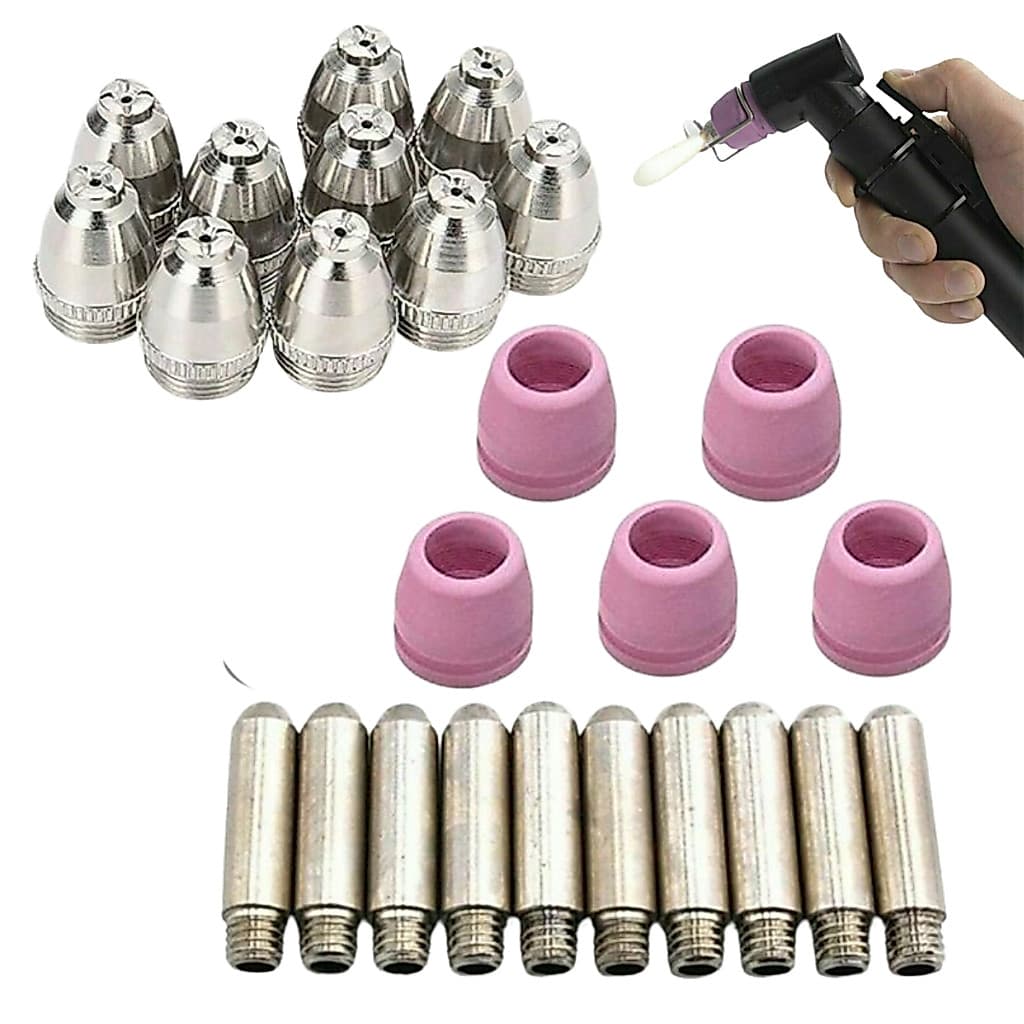 Kit 10 Bicos + 10 Eletrodos + 5 Bocais Tocha Sg55 Ag60 Wsd60