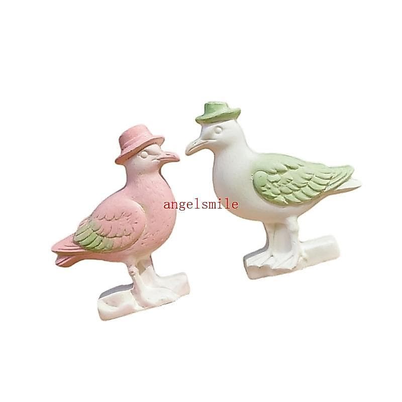 Melhor 2 Pçs Moldes Silicone Pássaro Grau Molde Para Fundição Resina Fazendo Ornamento Gesso