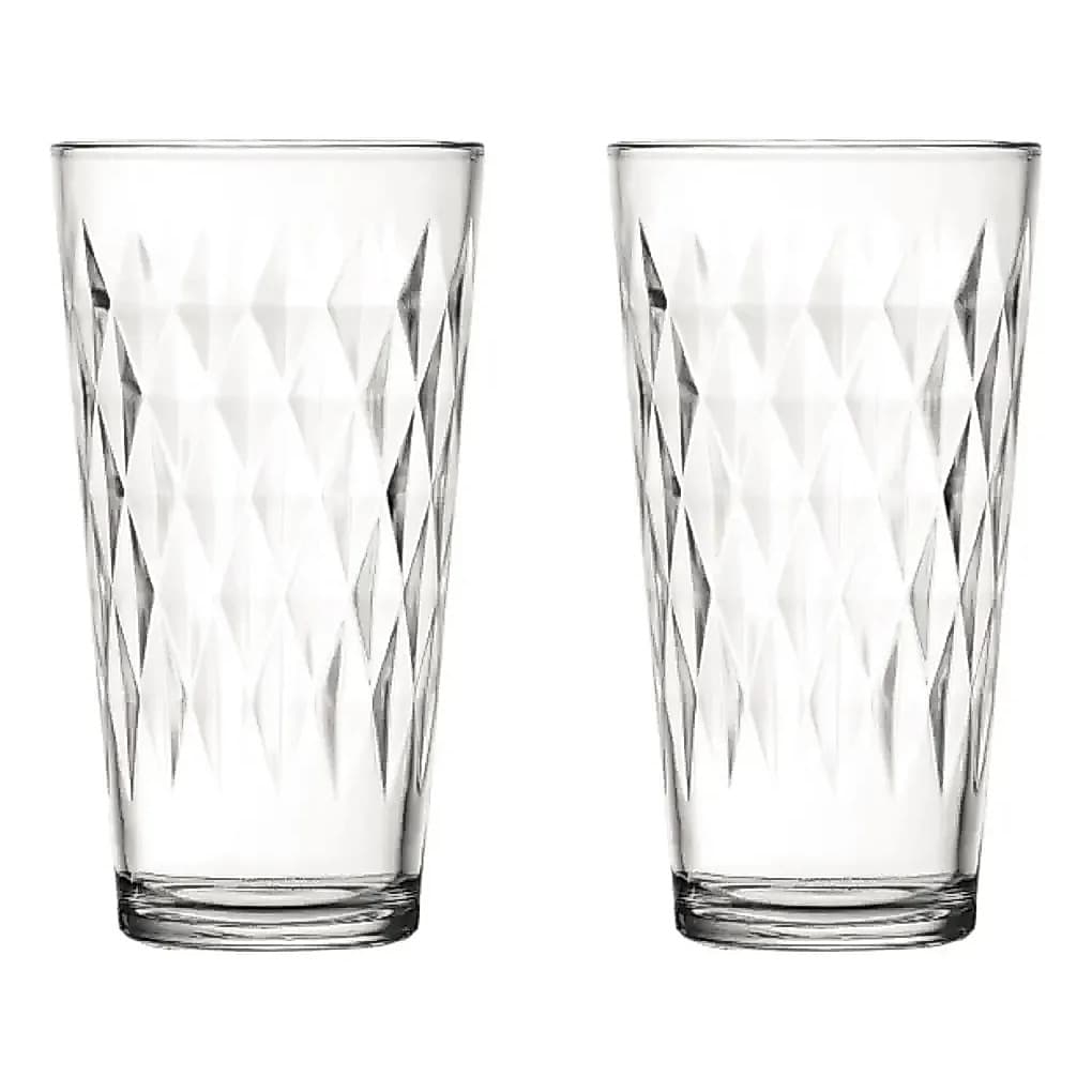 Copo Vidro 350ml Vitrage Suco Agua Glamour Luxo Nadir - 2 Un Transparente.
