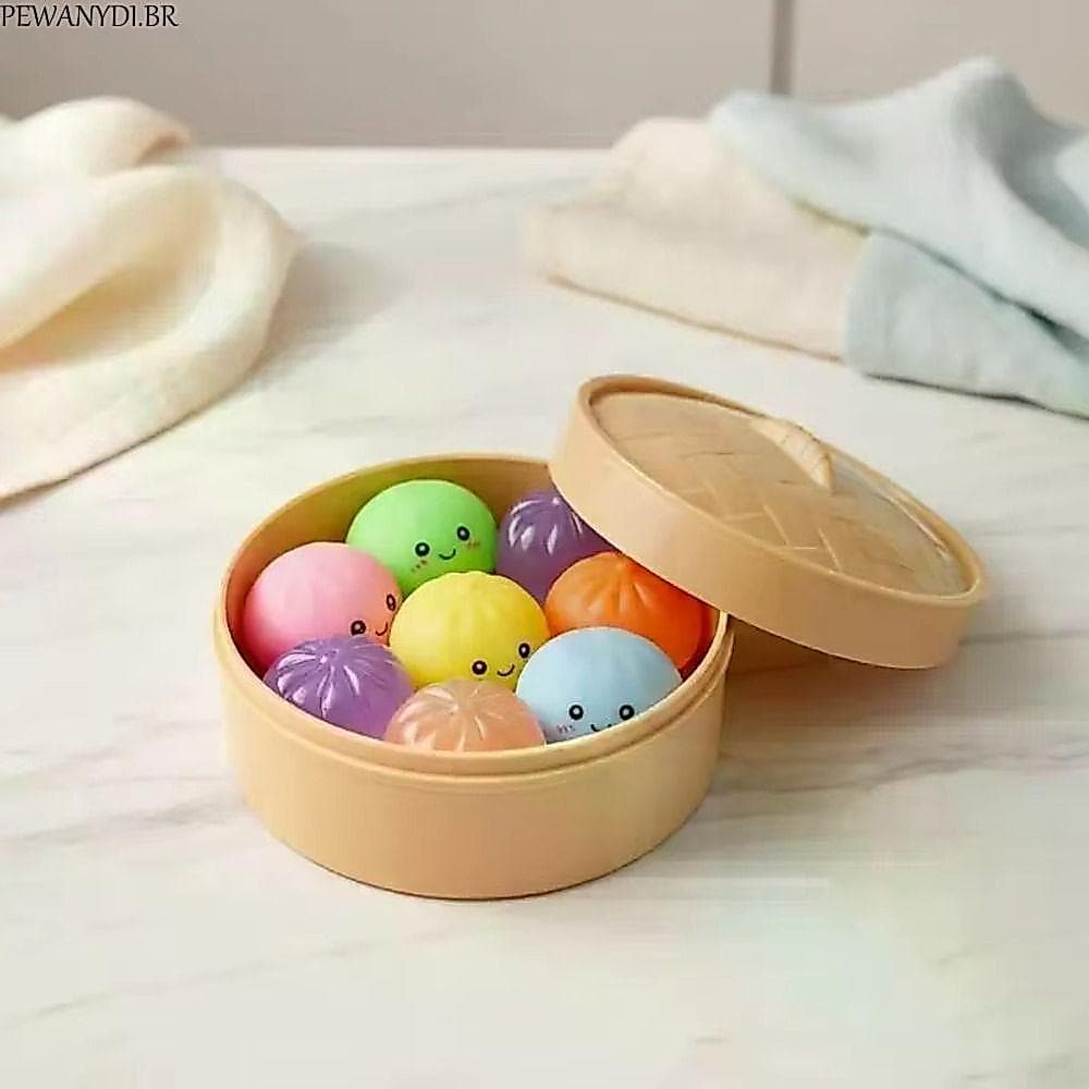 PEWANYDI Bolinhos Squishy , Formato De Comida Com Pão De Cristal Mole A Vapor , Brinquedo Sensorial Espremível
