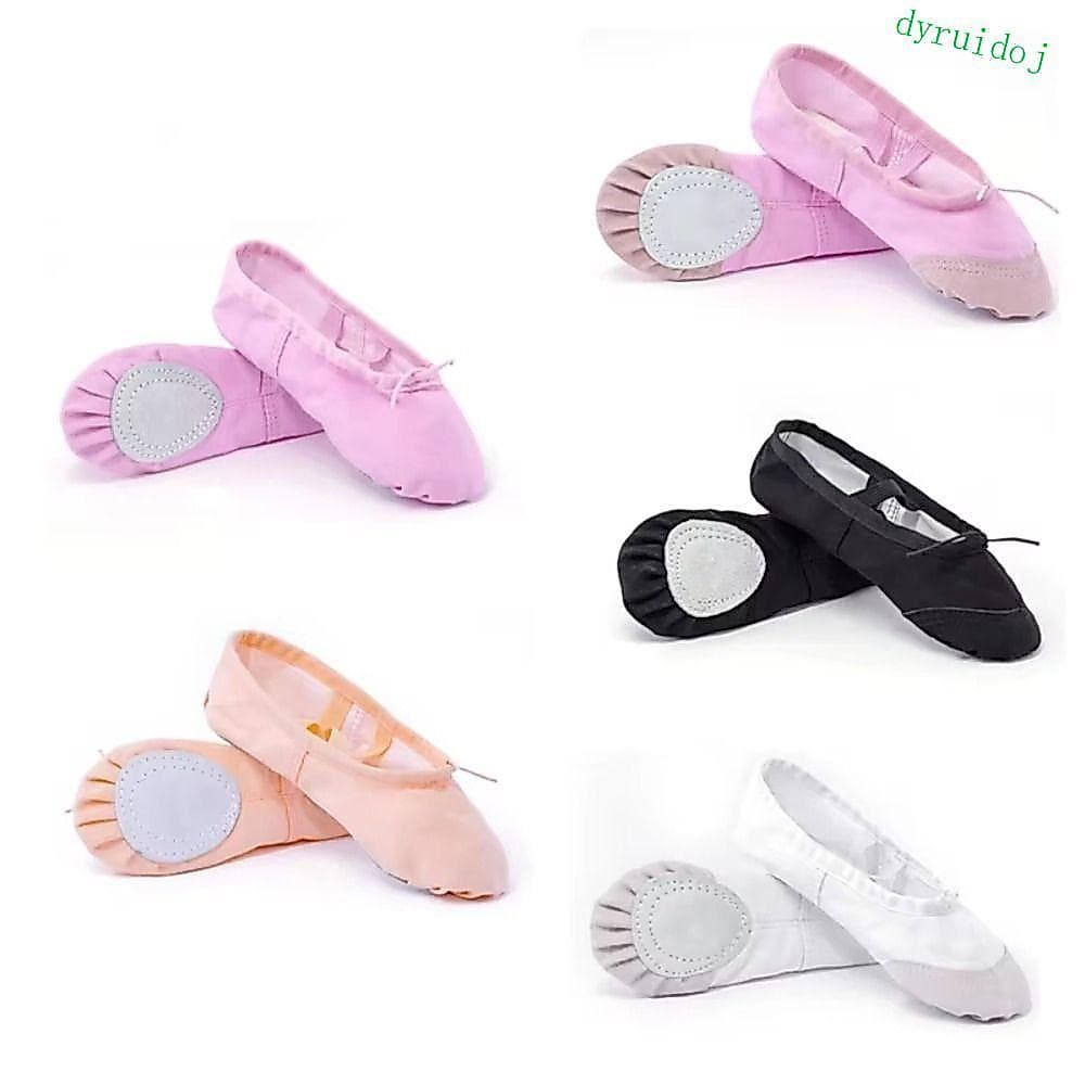 DYRUIDOJ1 Sapatos De Dança De Balé , Bailarina De 5 Cores Com Cordão , Chinelos Profissionais Antiderrapantes Para Adult