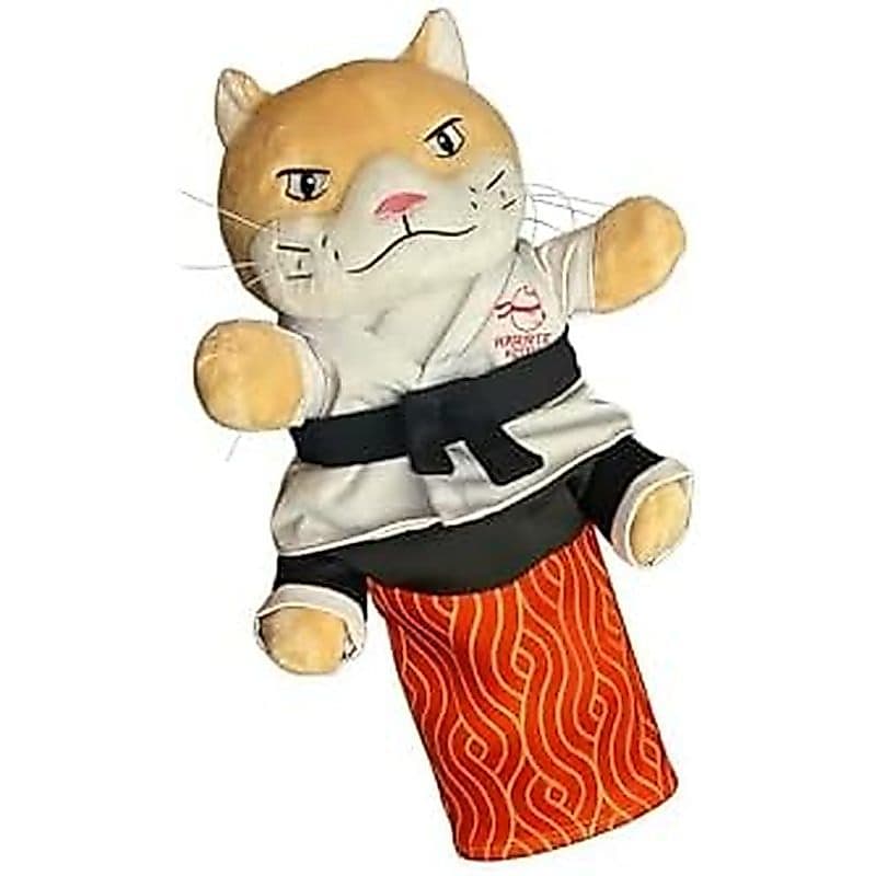 Fantoche De Luta Livre Cat Kae Kitty Com Manga Protetora Do Antebraço , Brinquedo Interativo De Boxe Para Morder As Mãos