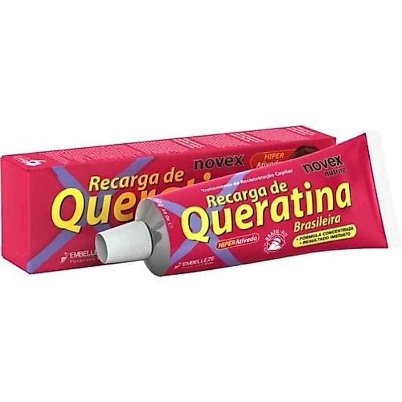 Recarga de Queratina Brasileira Reconstrução Capilar Novex Nutrire 80gr