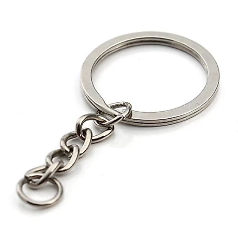 Argola Para Chaveiro C Correntinha Italiana 25mm