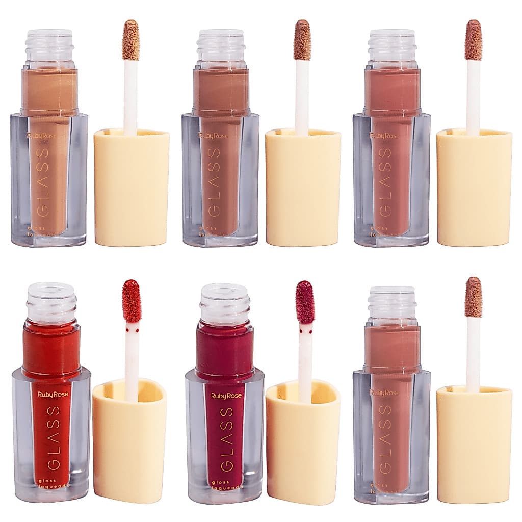 Lip Gloss Laqueado Glass - Ruby Rose - Todas As Cores