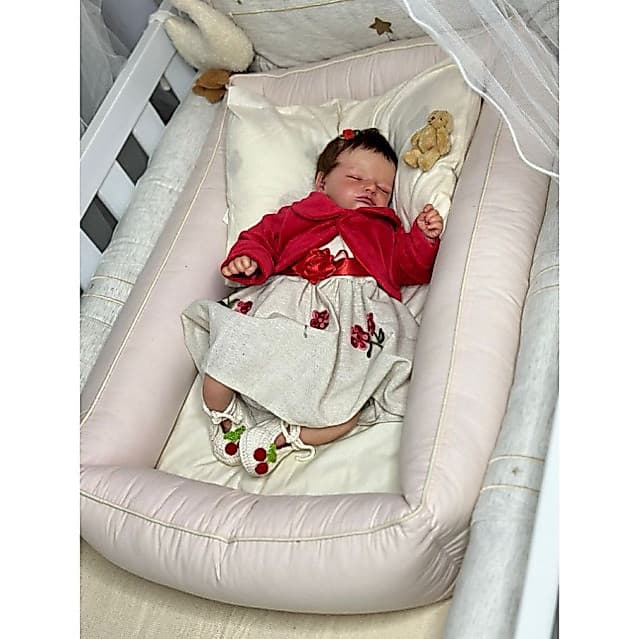Boneca Bebê Reborn Menina 49 cm em TECIDO Suave – NÃO Tomar Banho envio 10 Dias