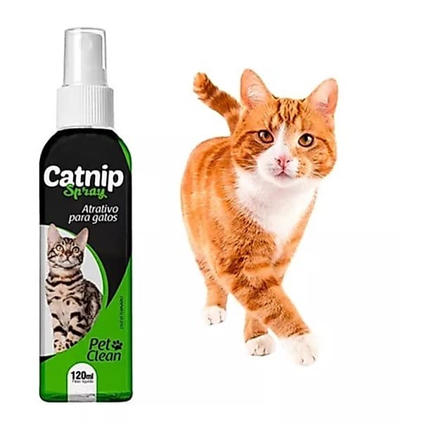 CatNip Spray Atrativo para Gatos 120ml Pet Clean Líquido Erva de Gato