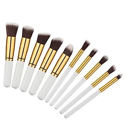 Kit 10 maquiagem preta Pinceis esfumar contorno Kabuki profissional PRONTO ENTREGA